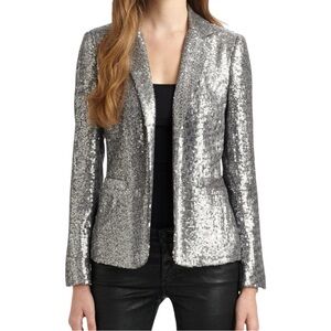 🩵 Michael Kors Women's Metallic Sequin Blazer Size 22W